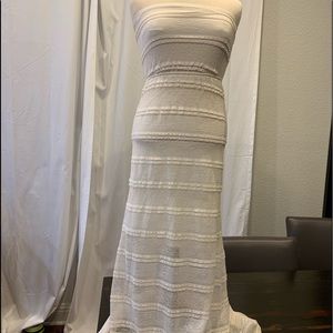 Strapless maxi dress